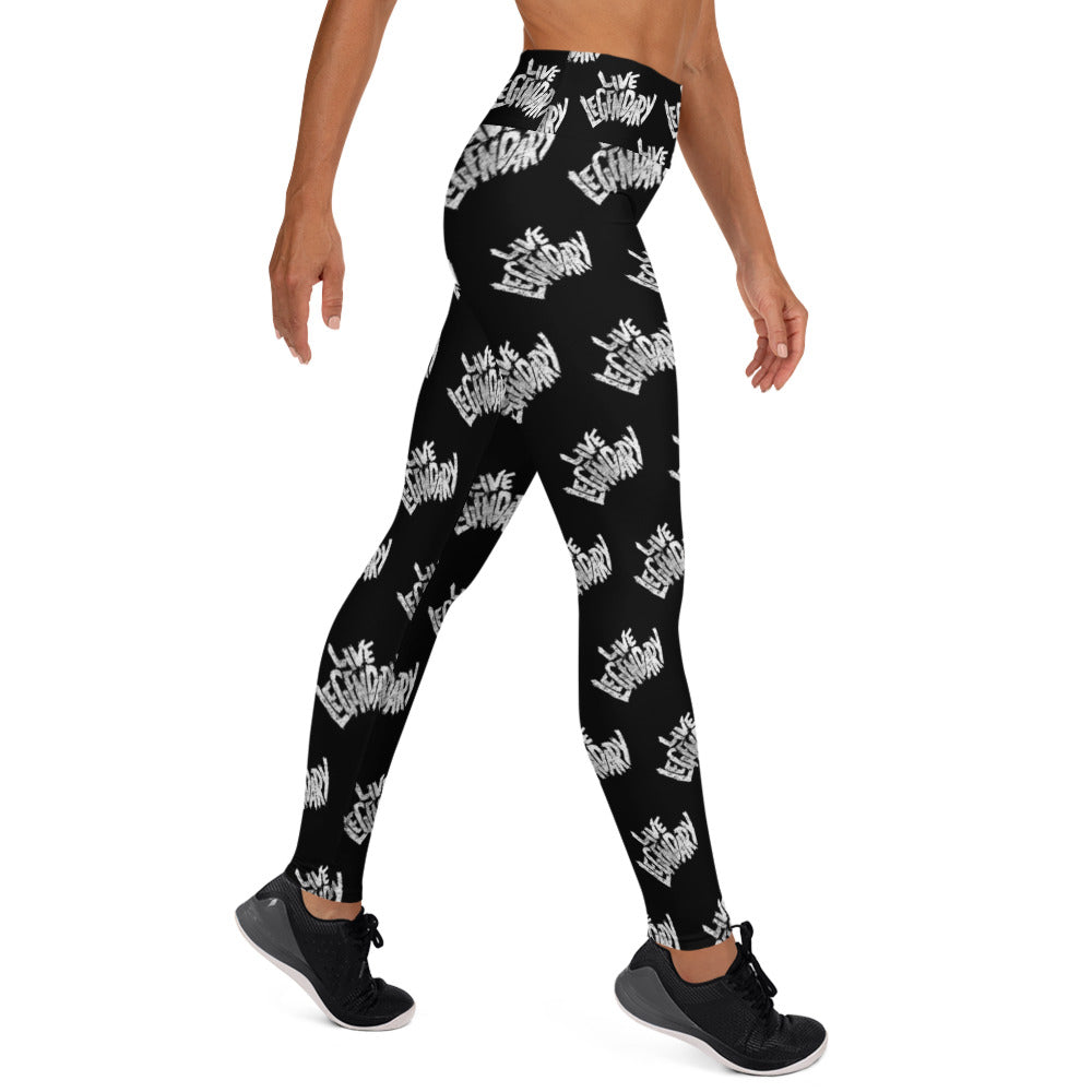 Live Legendary Print Yoga Leggings