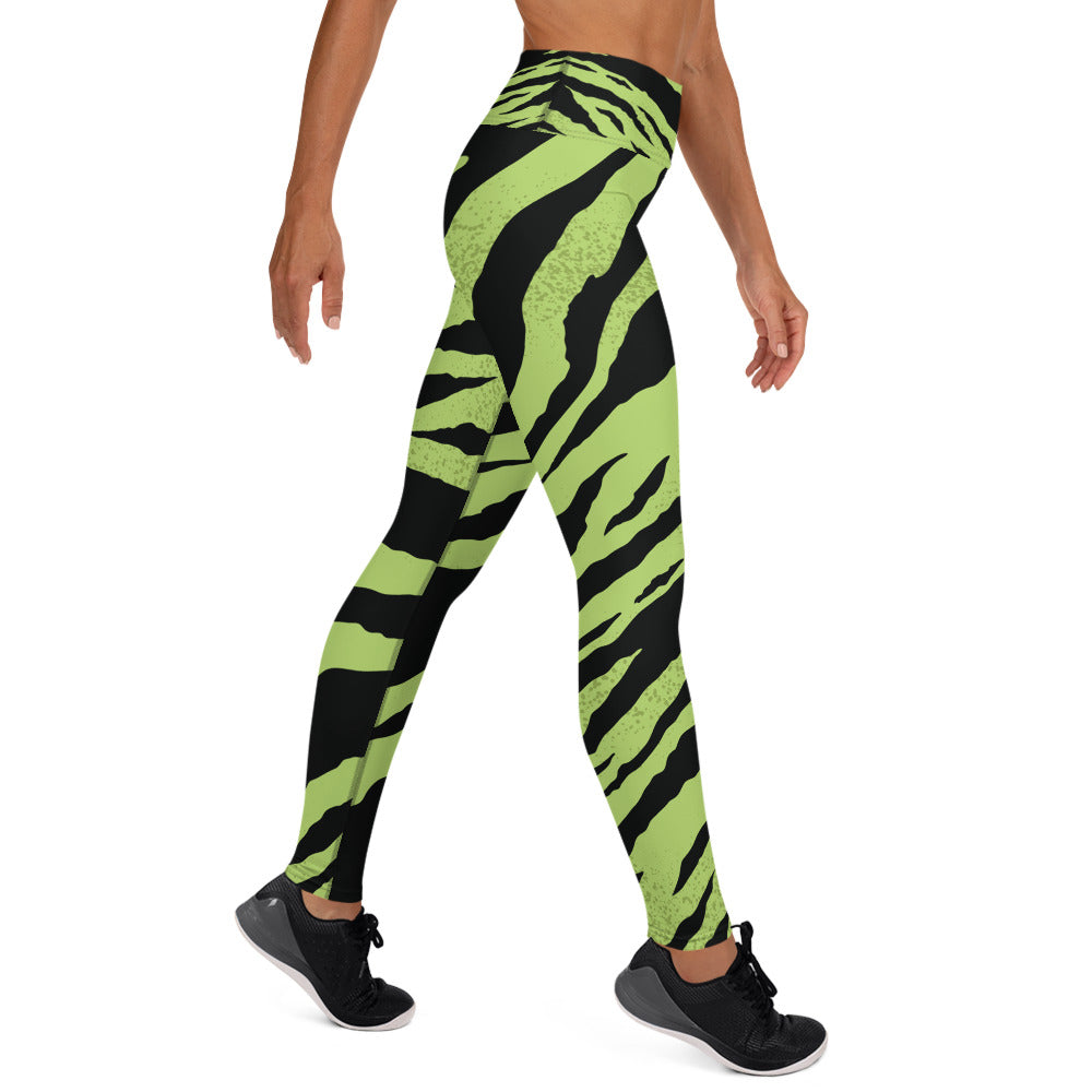 Emerald Tiger yoga Leggings