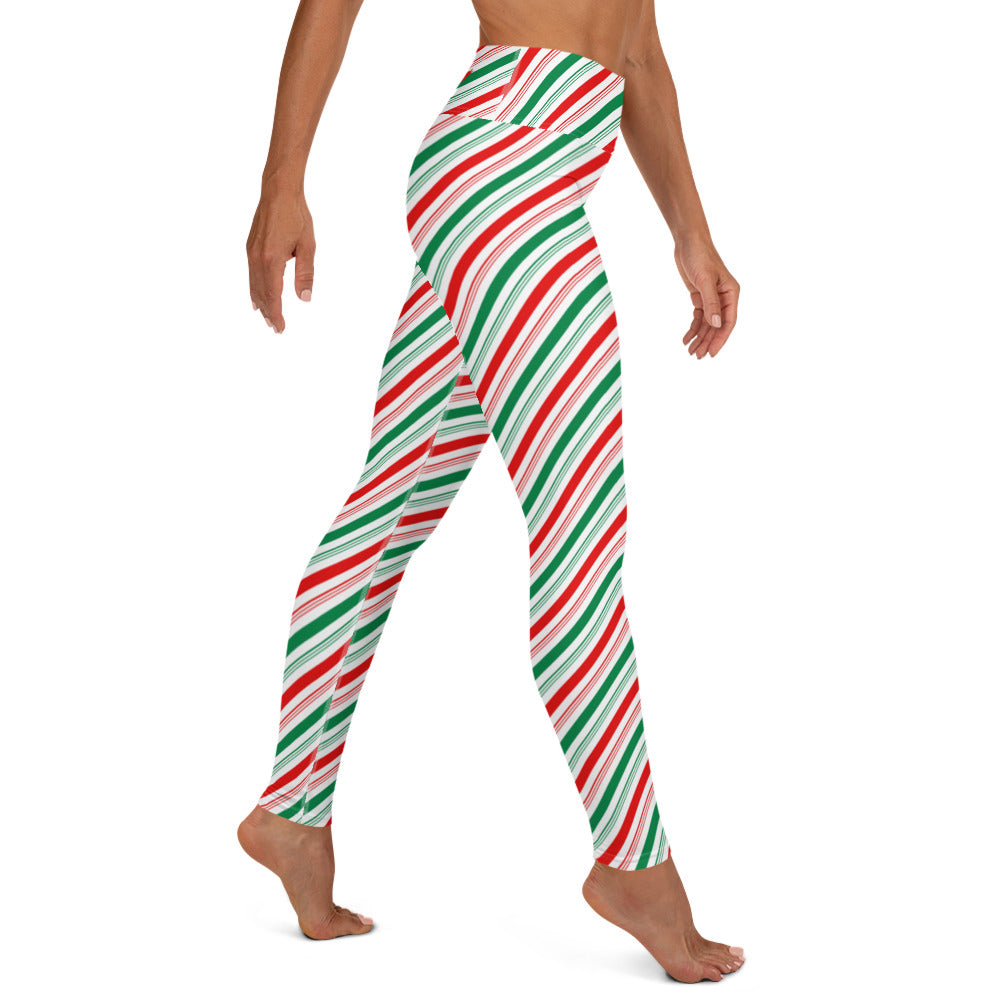 Candy Stripe Yoga Leggings