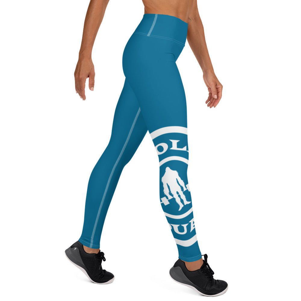 Vintage Iron Yoga Leggings Cerulean