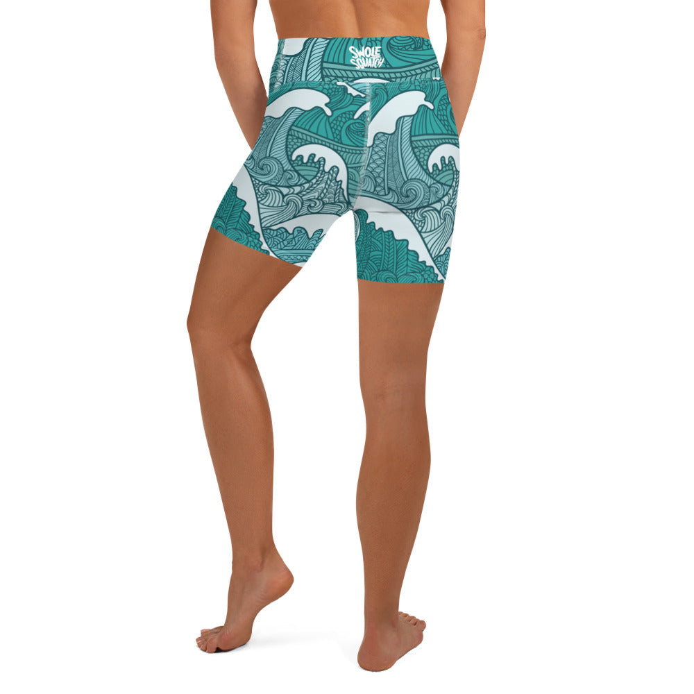 Tsunami Yoga Shorts