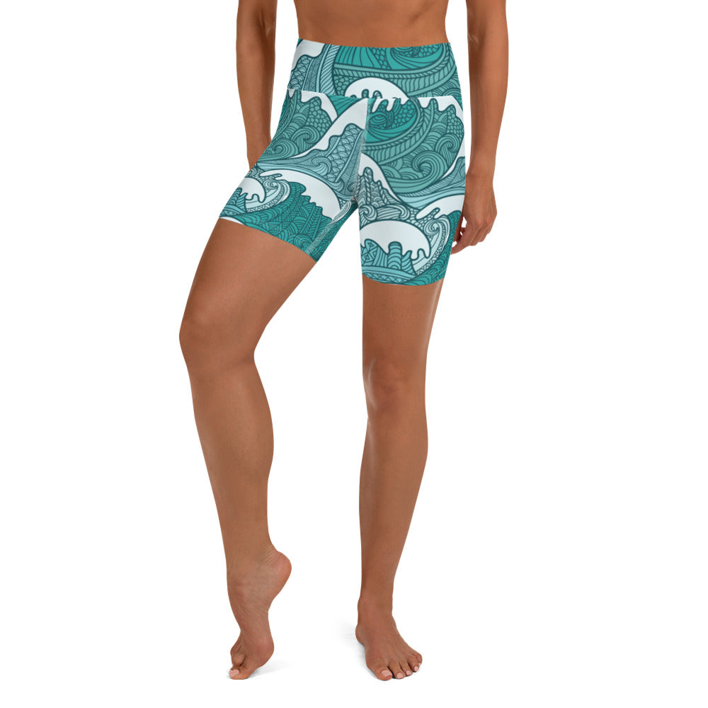 Tsunami Yoga Shorts