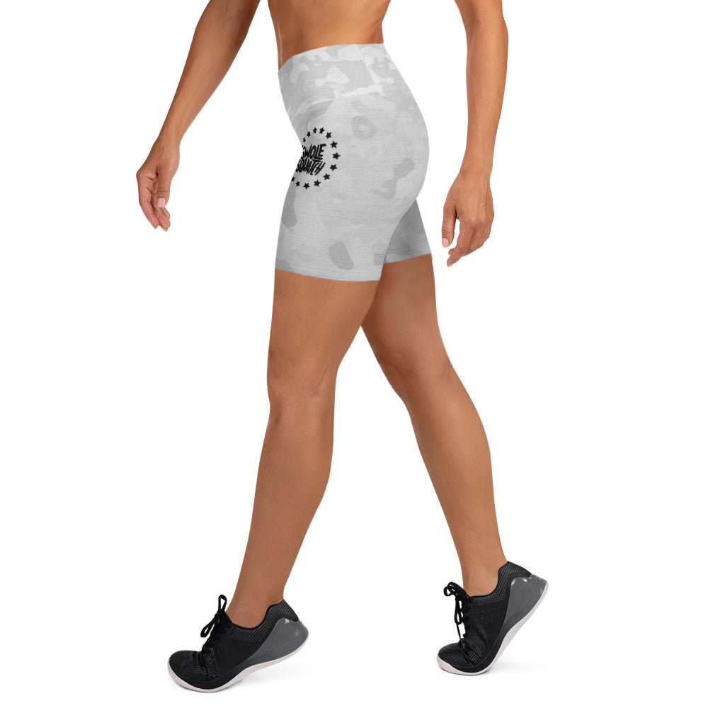 Ice Camo Women's Yoga Shorts Ambassador Exclusive