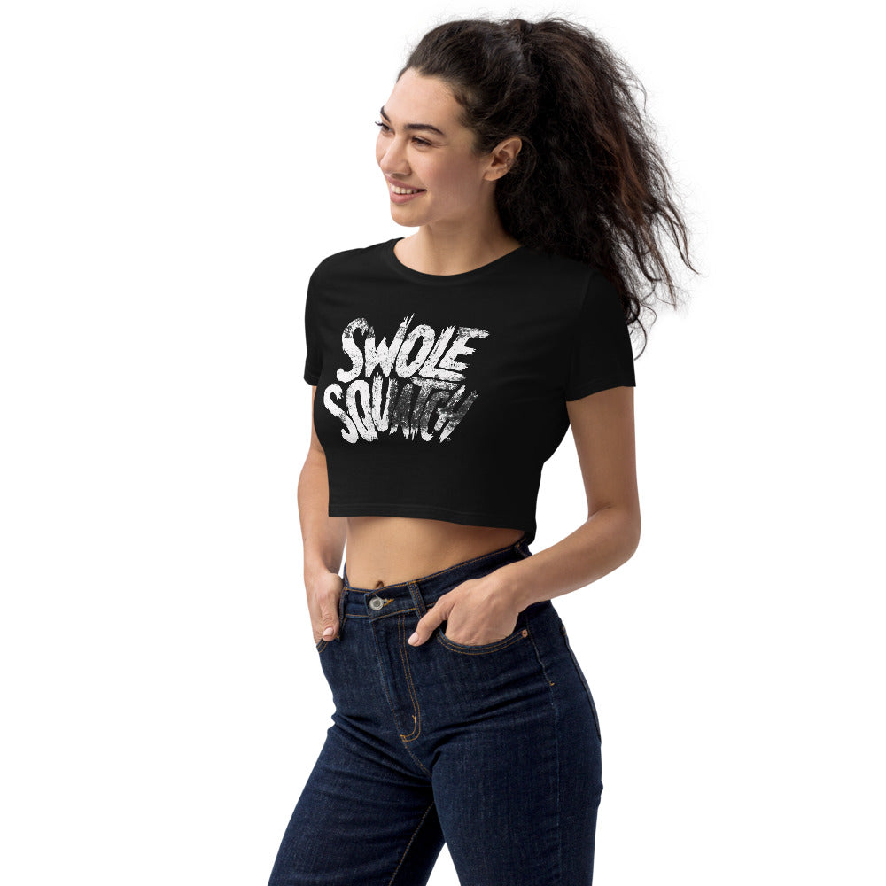 Distressed Logo Crop Top