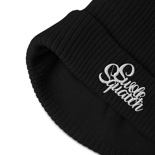 Women's organic ribbed beanie