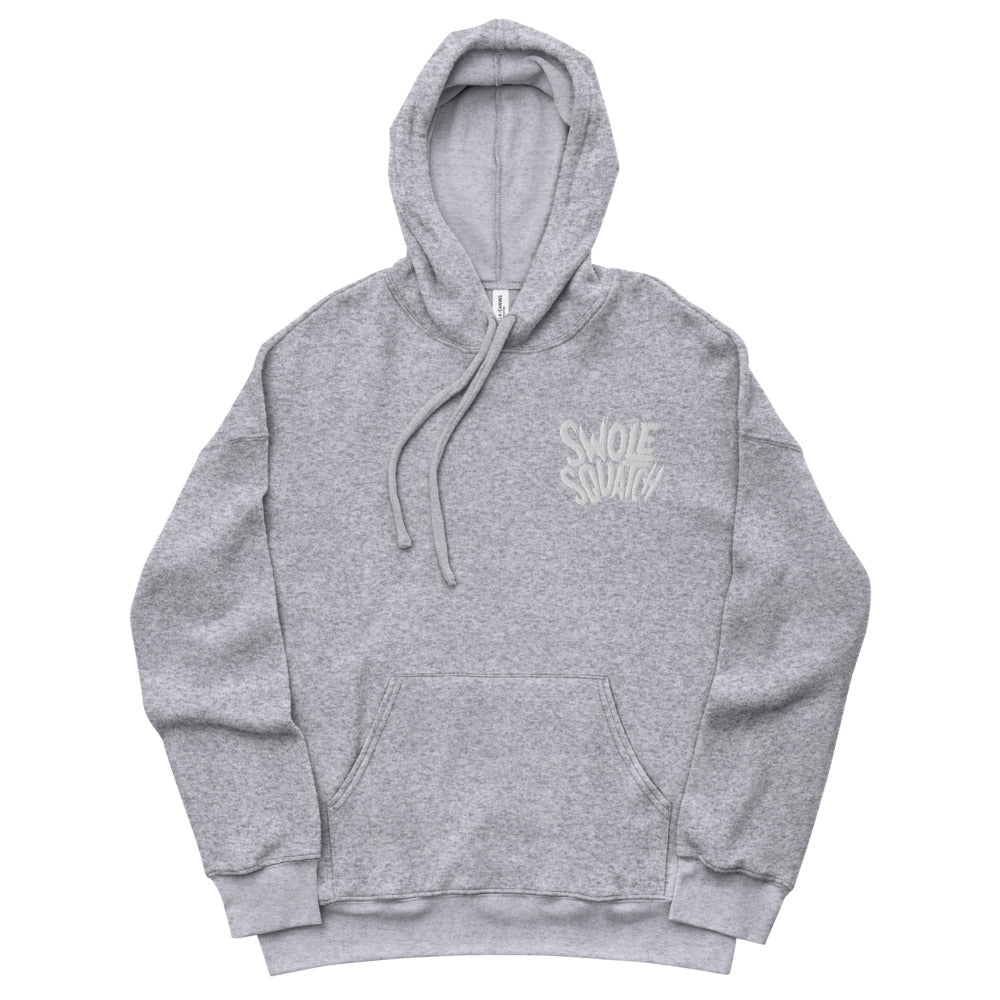 Embroidered Logo Unisex Sueded Fleece Hoodie