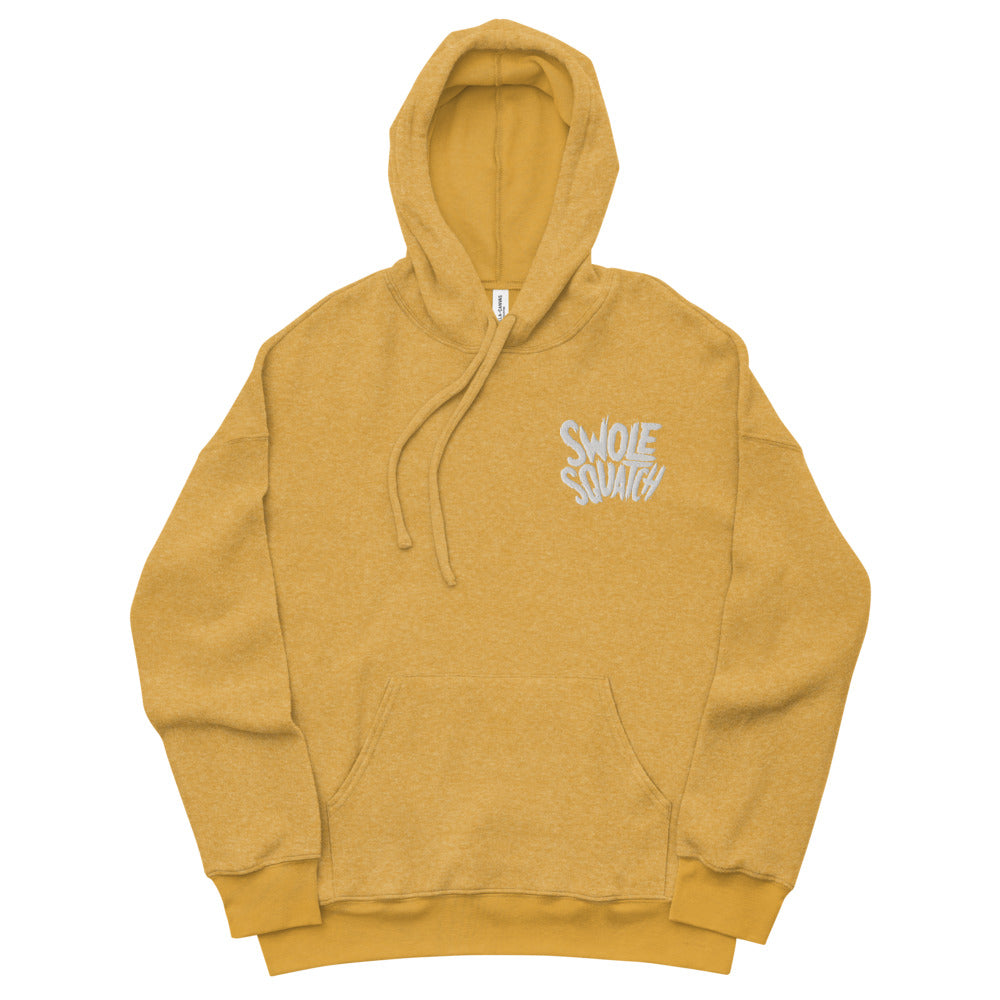 Embroidered Logo Unisex Sueded Fleece Hoodie