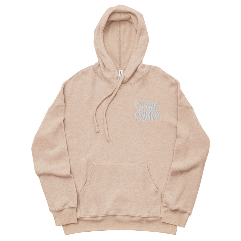 Embroidered Logo Unisex Sueded Fleece Hoodie