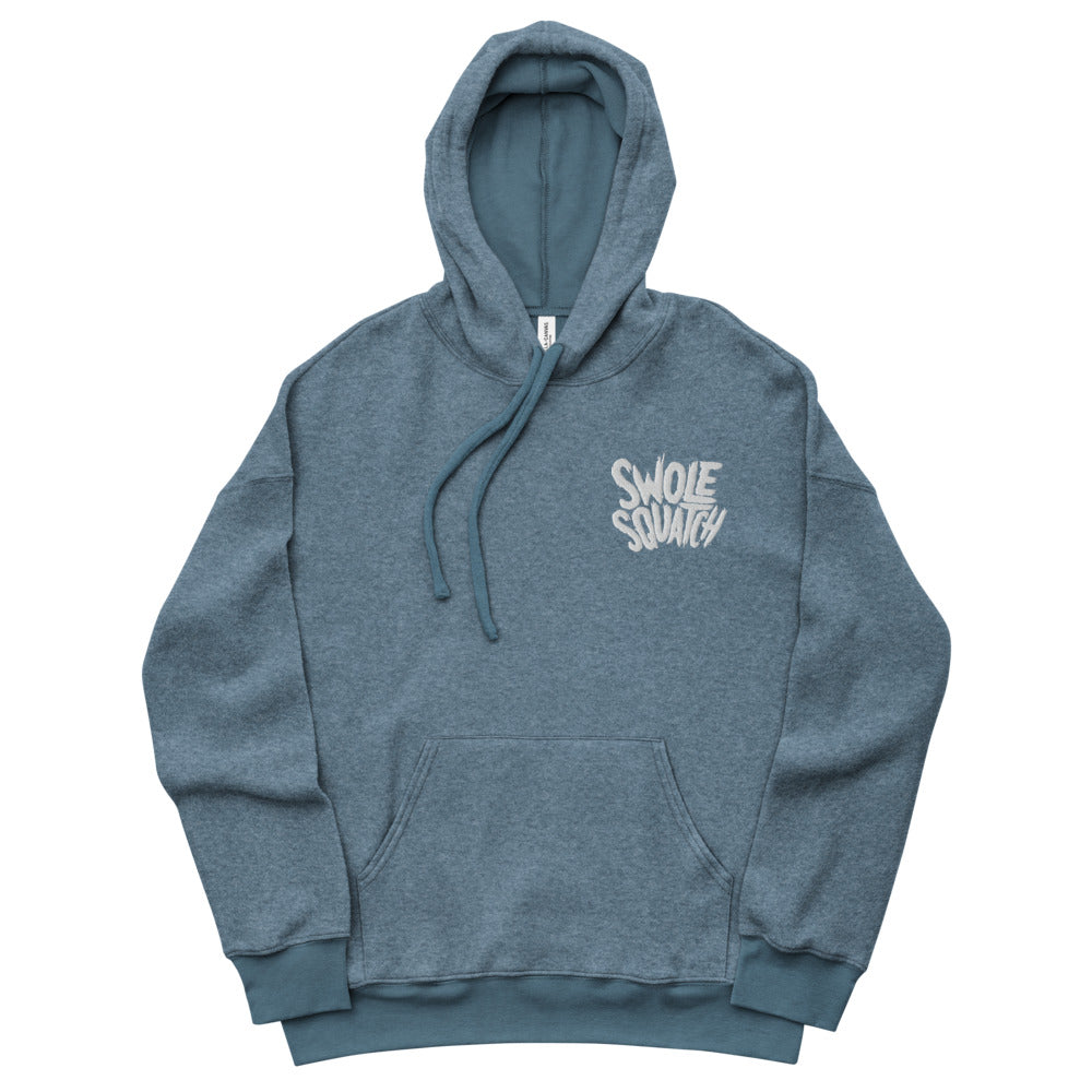 Embroidered Logo Unisex Sueded Fleece Hoodie