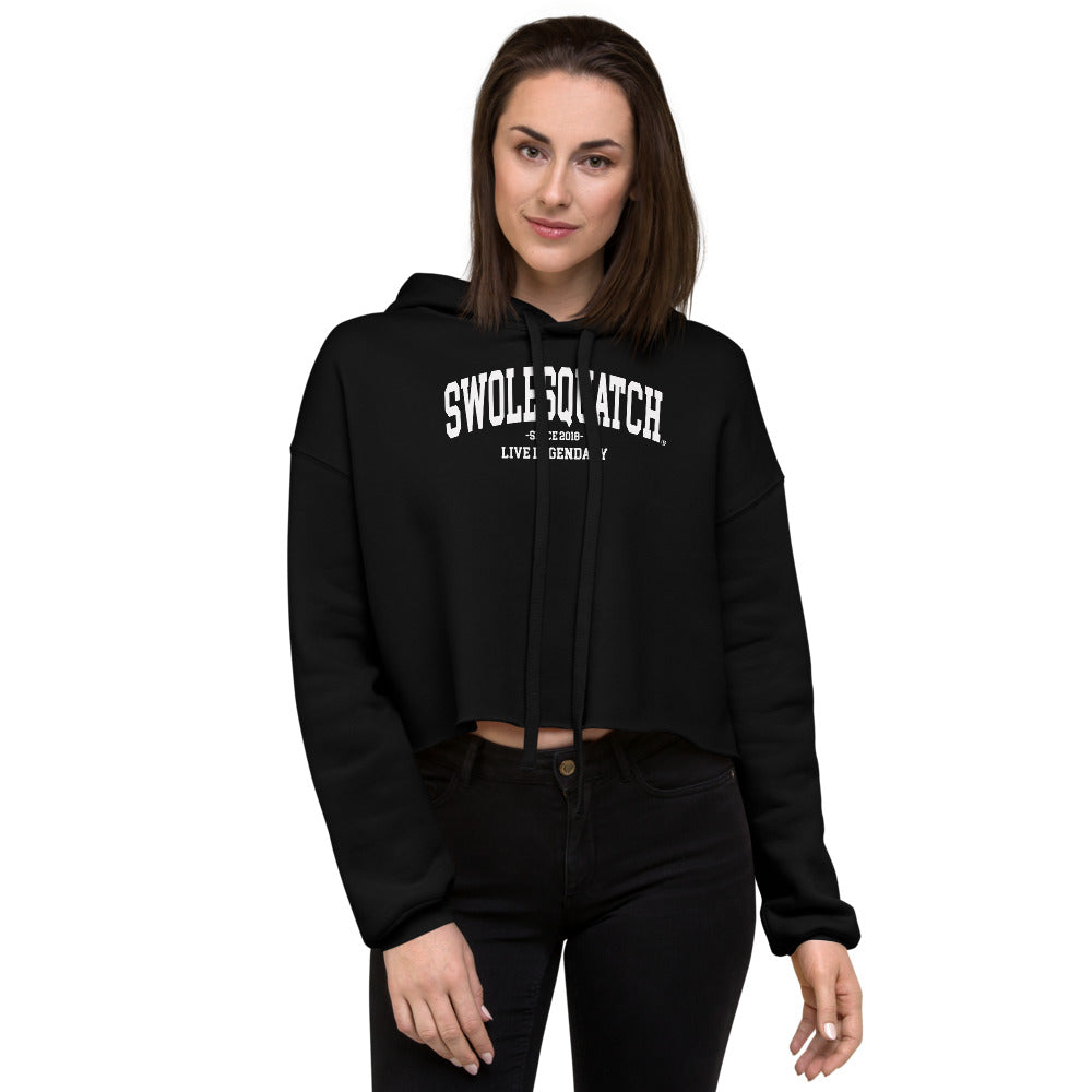 Collegiate Style Crop Hoodie