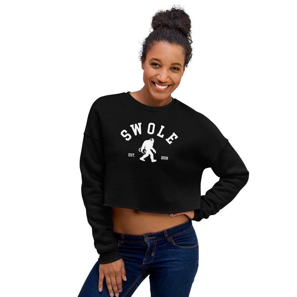 Swole Logo Ladies Crop Sweatshirt