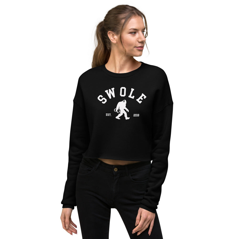 Swole Logo Ladies Crop Sweatshirt