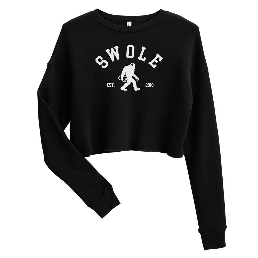 Swole Logo Ladies Crop Sweatshirt