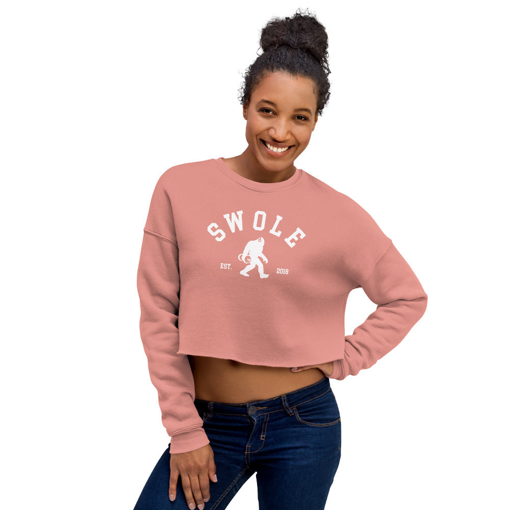 Swole Logo Ladies Crop Sweatshirt