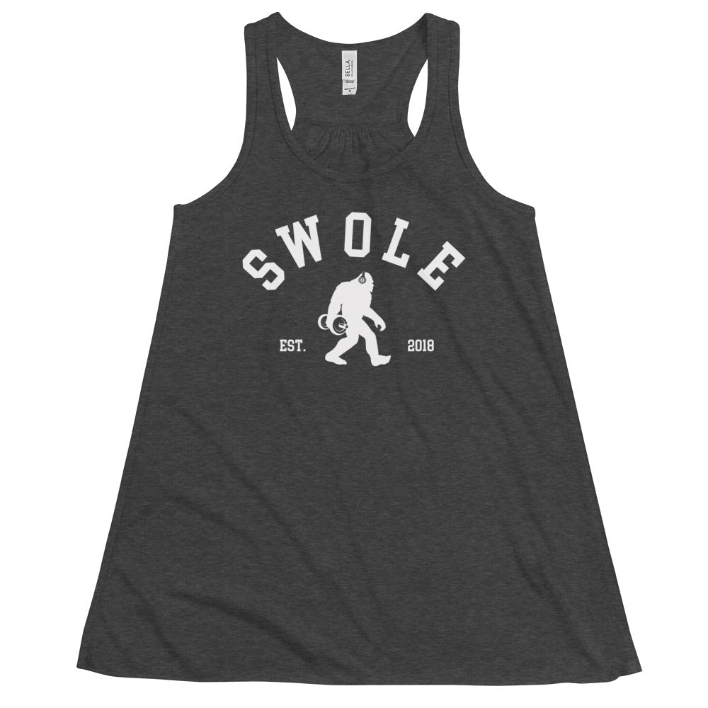 Swole Logo Flowy Racerback Tank