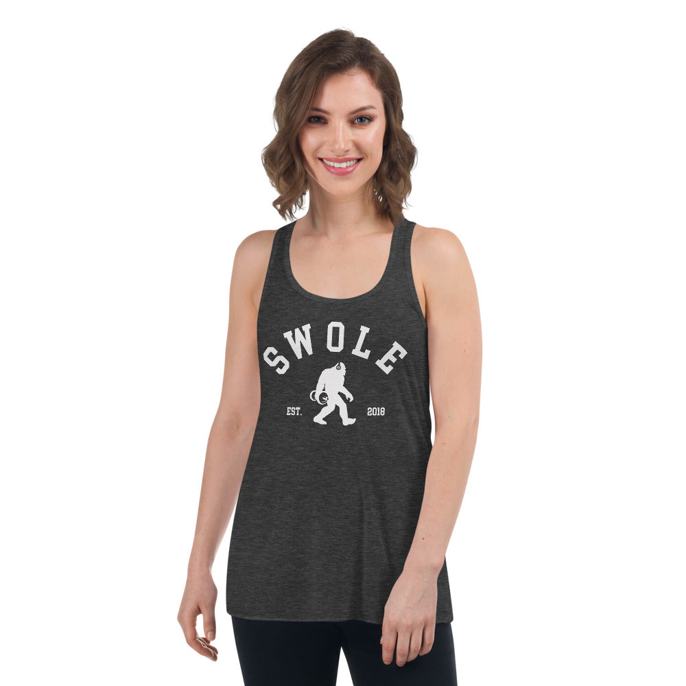 Swole Logo Flowy Racerback Tank