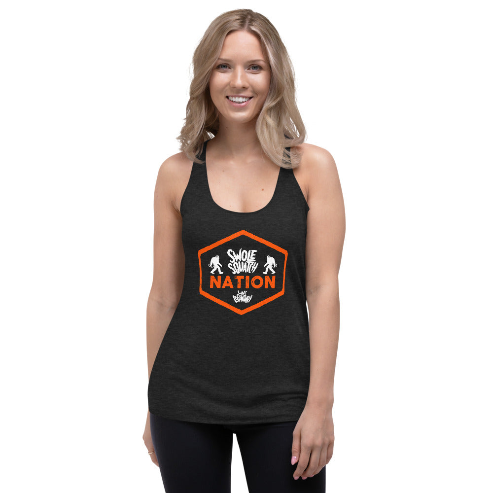 Swolesquatch Nation Women's Racerback Tank