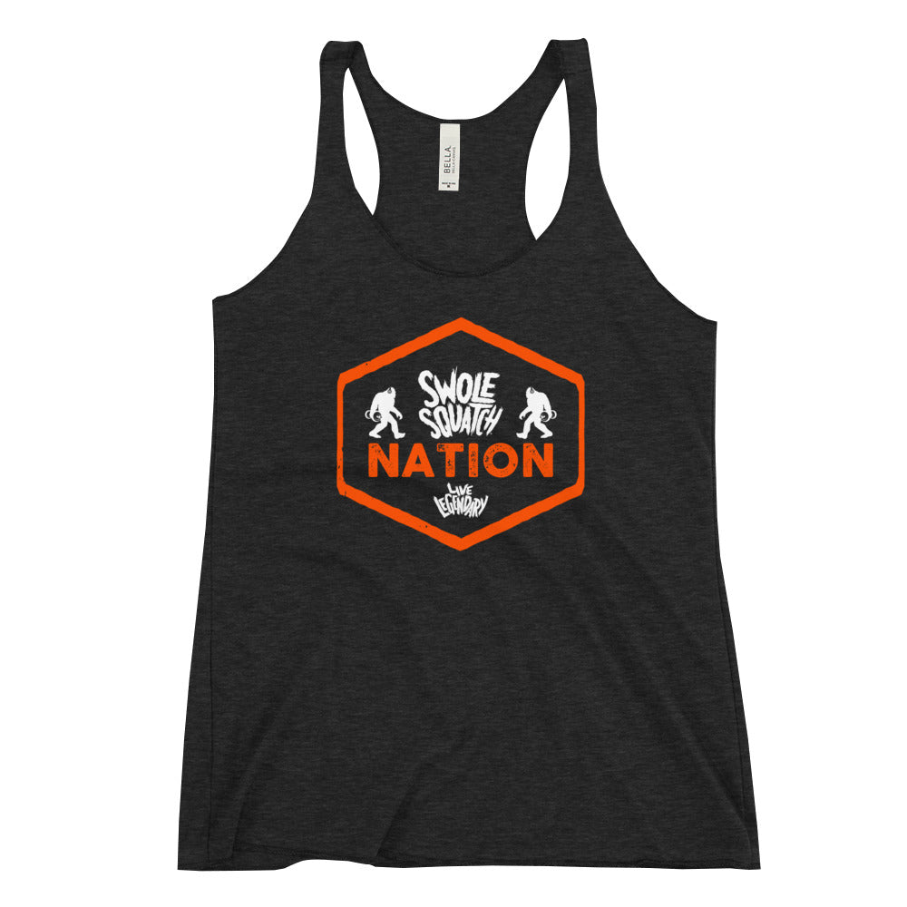 Swolesquatch Nation Women's Racerback Tank