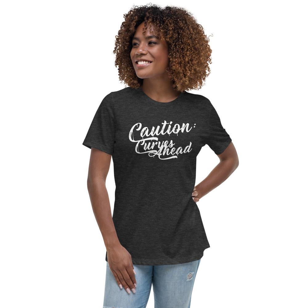 Caution: Curves Women's Relaxed T-Shirt